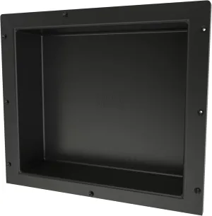 Tile Redi USA Niche Single Recessed Shower Shelf – Black, One Inner Shelf, 16-Inch Width x 14-Inch Height x 4-Inch Depth (620)