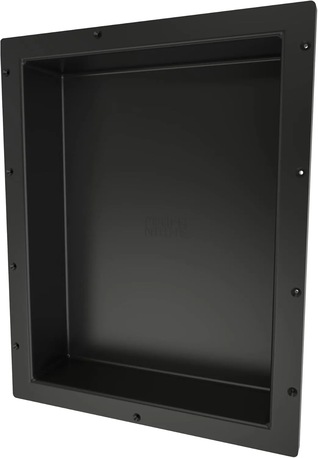 Tile Redi USA RN1620S-BI Redi Niche Single Recessed Shower Shelf, One Inner Shelf, 20" H x 16" W, Black