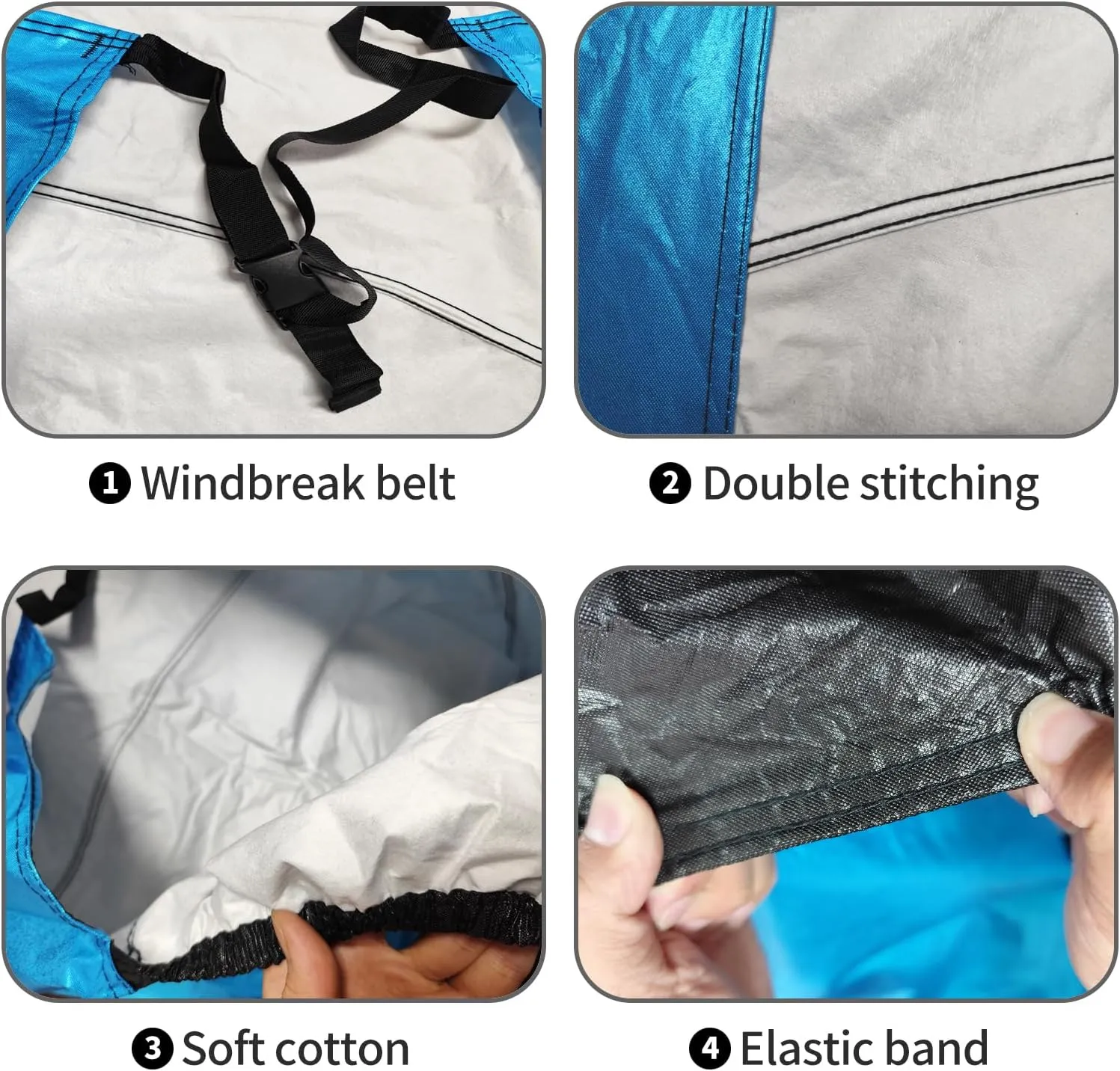 Tire Covers 4 Pack,Tough Tire Wheel Protector for Jeep, Camper, SUV, Travel Trailer,RV, Truck,Universal Outdoor Waterproof Anti-UV Snow Sun Rain Tire Covers Set Fits Tire Diameters 27-29 Inches