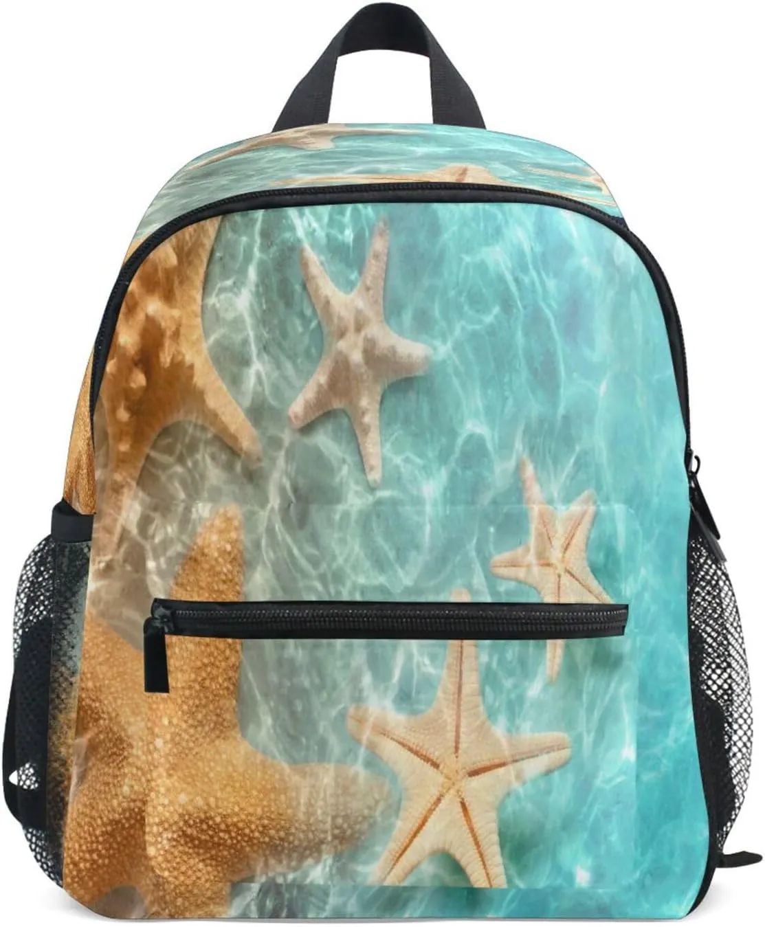 Toddler Backpack Bookbag School Bag Five Starfish Travel Bag for Girls Boys Kid with Name Card