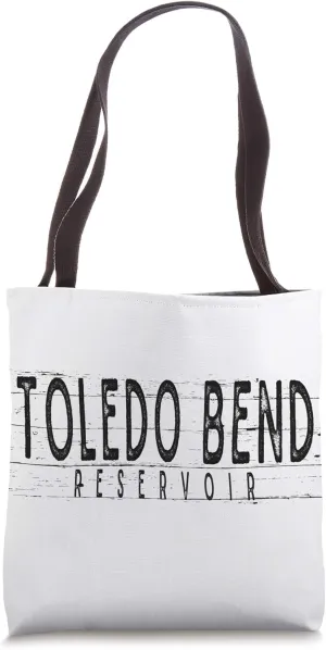 Toledo Bend Reservoir Wood Grain Tote Bag