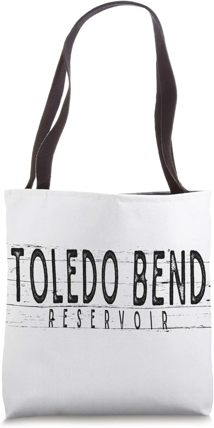 Toledo Bend Reservoir Wood Grain Tote Bag