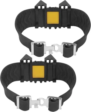 Topyond Durable Anti Slip Shoe Spikes - Ice Crampon Traction Cleats for Secure Walking on Snow and Ice