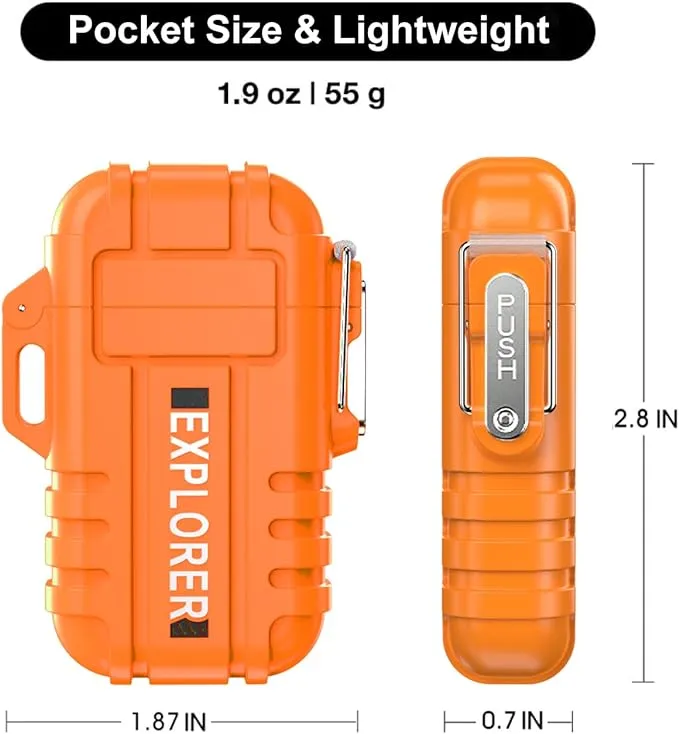 Torch Lighter, 2 Pack Butane Lighter, Windproof Outdoor Gas Lighter Adjustable Jet Flame Lighters, Fireplace Fireworks Grill Camping BBQ Lighter, Gifts for Men.(Orange Camo)(Without Butane)