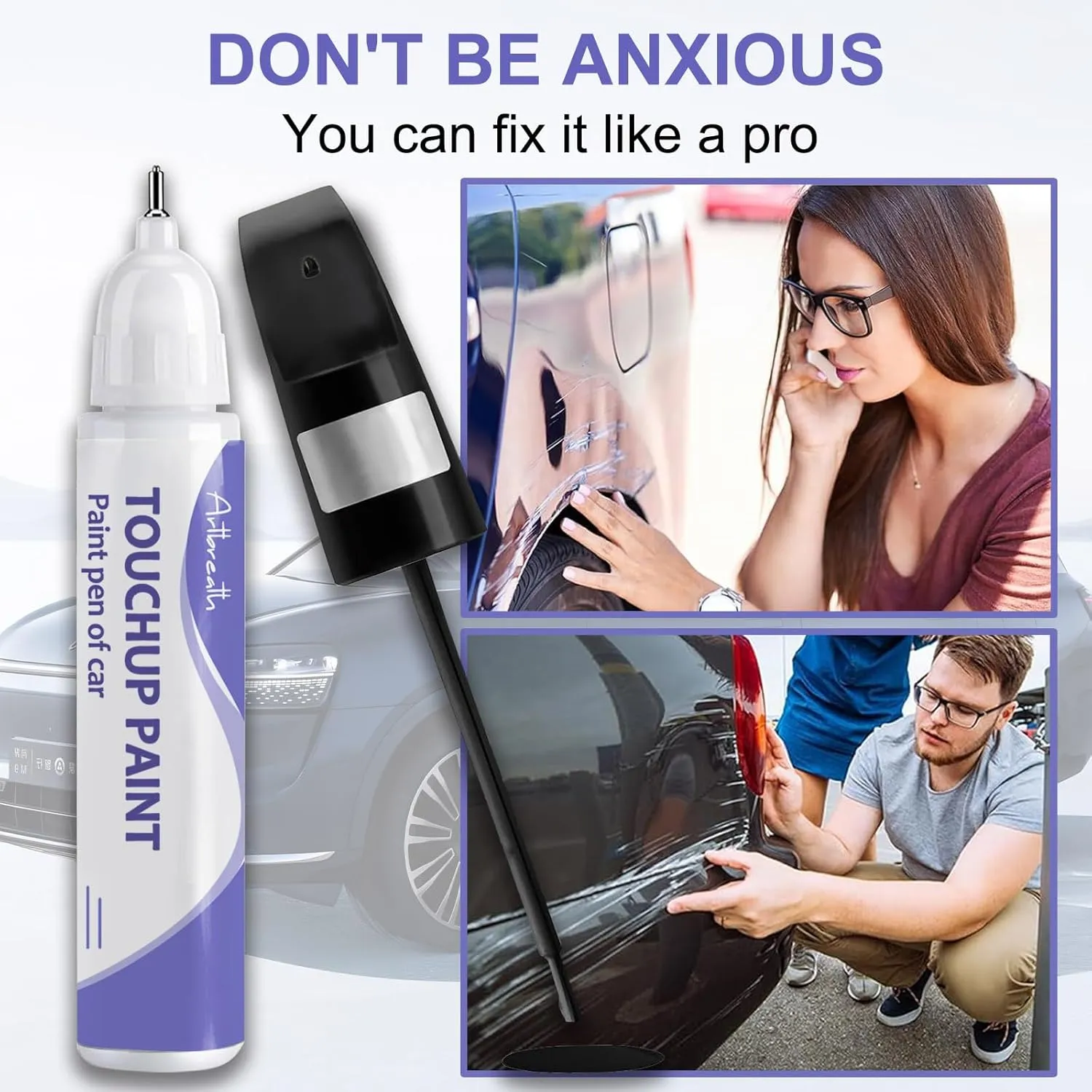 Touch Up Paint for Benz Cirrus White(650/9650)-Exact Match–Chips and Nicks TouchUp Paint Pen Scratch Repair Car Accessories Car Paint Pen for Erase Car Scratches