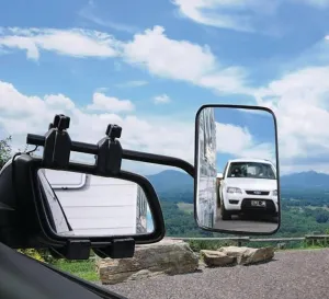 Towing Mirror Single | Clip-On Adjustable Caravan Mirror