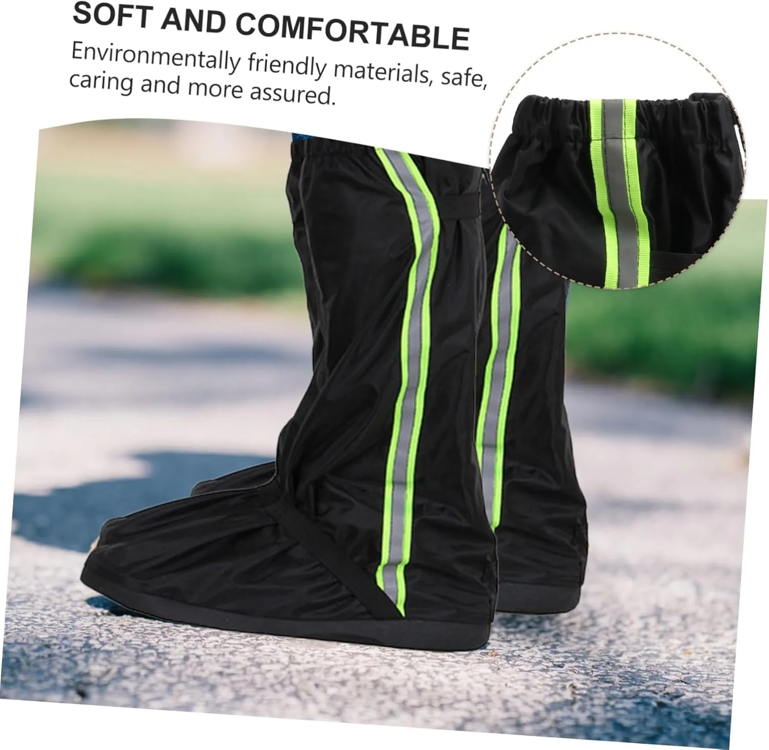 TOYANDONA Rainproof Shoe Cover Lightweight Trail Protector Long Leg Durable Guards Outdoor Snowshoeing Unisex Shoe