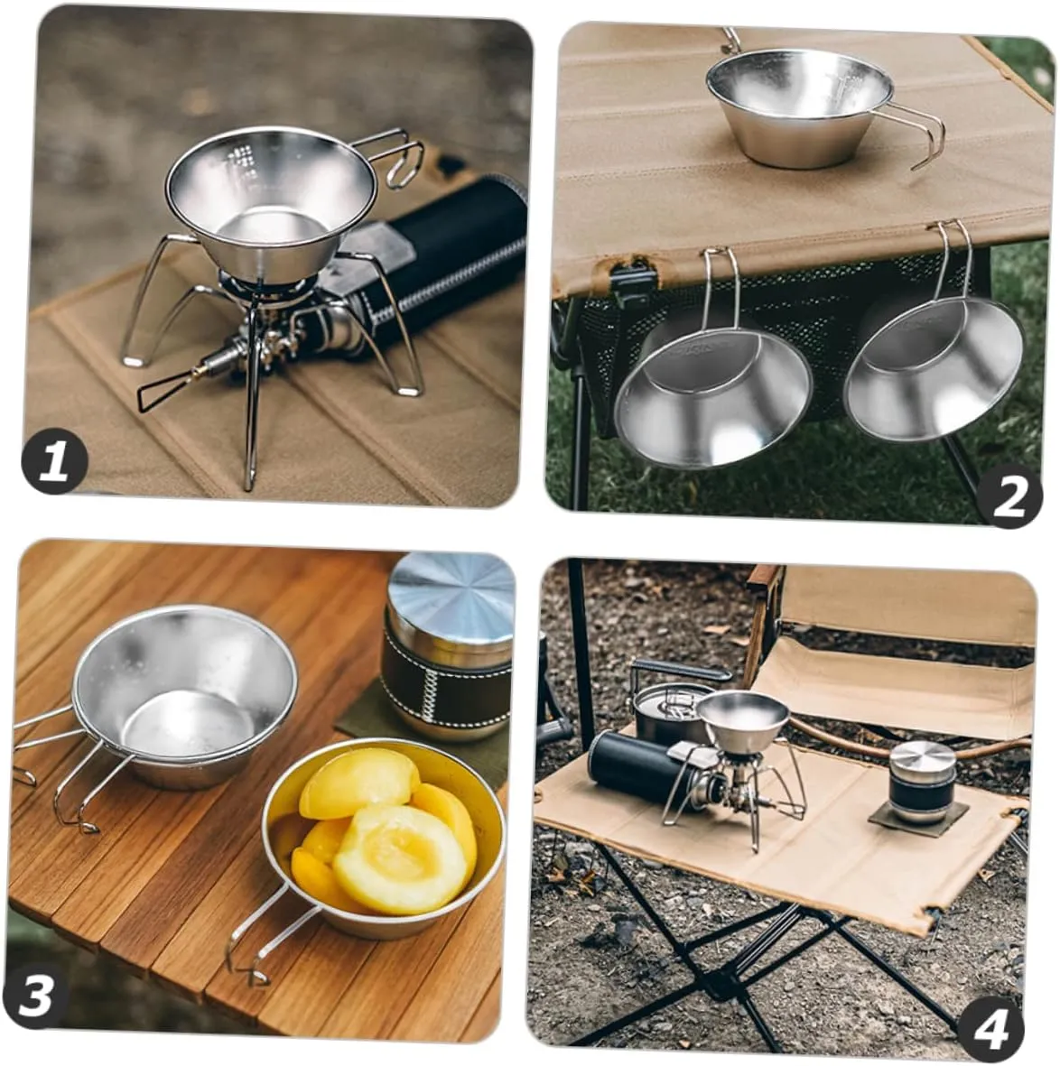 Toyvian Convenient Makgeolli Bowl Compact Water Cup for Camping Hiking and Picnics Durable Outdoor Accessory