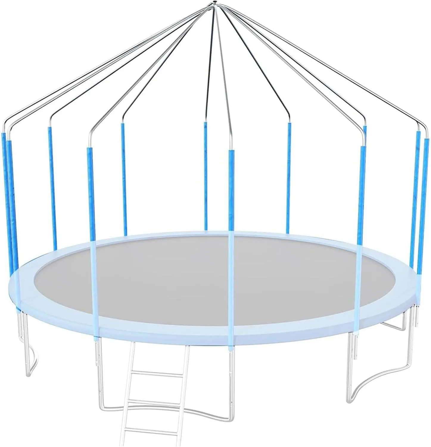 Trampoline Canopy Tent, Trampoline Shade Cover with Frame for 6ft, 8ft, 10ft, 12ft, 14ft, 16ft Trampolines Cover Top Accessories, Outdoor Sports Sun Shade Top Cover Roof - Sunshade, Rain and Snow