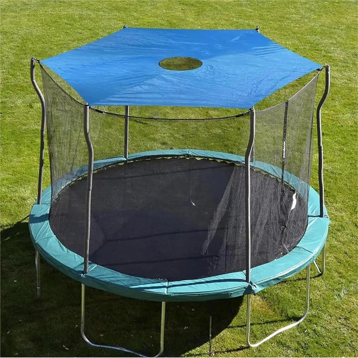Trampoline Tent 6/8/10/12/14 Feet Outdoor Trampoline Shade Sun Cover 6 Poles Waterproof Trampoline Canopy Rainproof Tent Cover