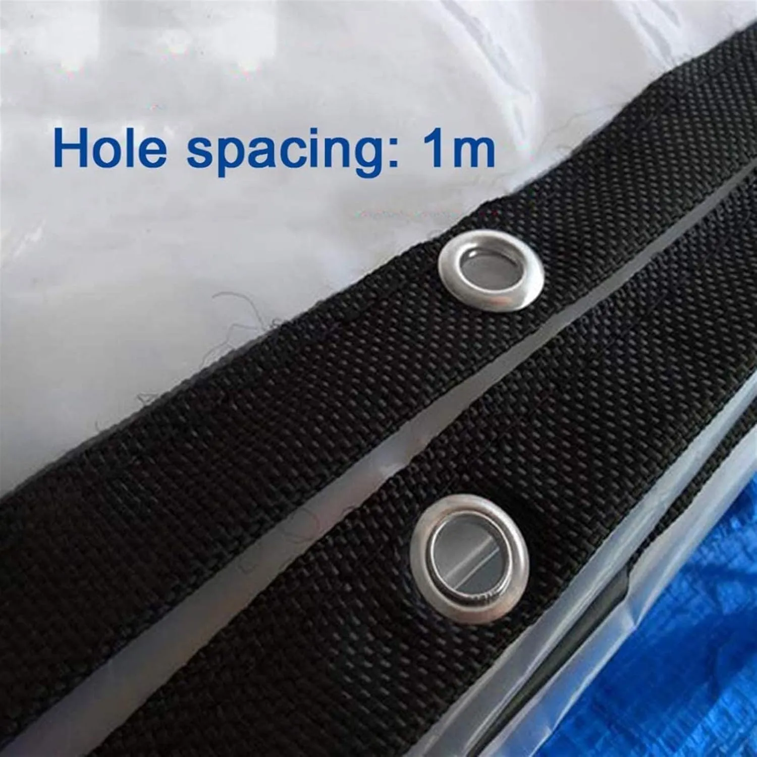 Transparent Tarpaulin, Garden Clear Waterproof Tarp Anti Freezing Rainproof Film Cloth Insulation Canopy PE Plastic Cover(15' x 21')
