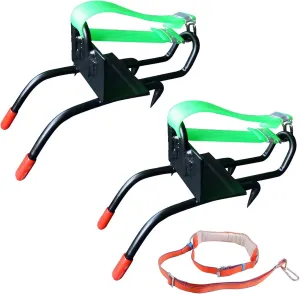 Tree Climbing Spike, 1 Pair Stainless Steel Tree Climbing Tool, Non-Slip Climbing Tree Tops, Climbing Tips, Climbing Hooks for Practicing Tree Climbing and Fruit Picking