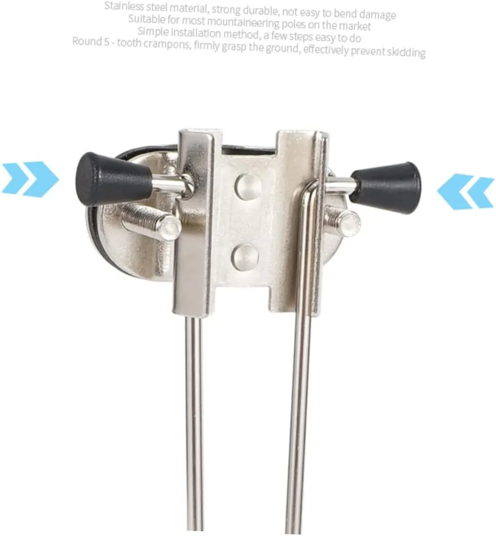 Trekking Poles Cleats Climbing Poles Crampons for Walking Cane Trekking Poles Crampon Cane Grip