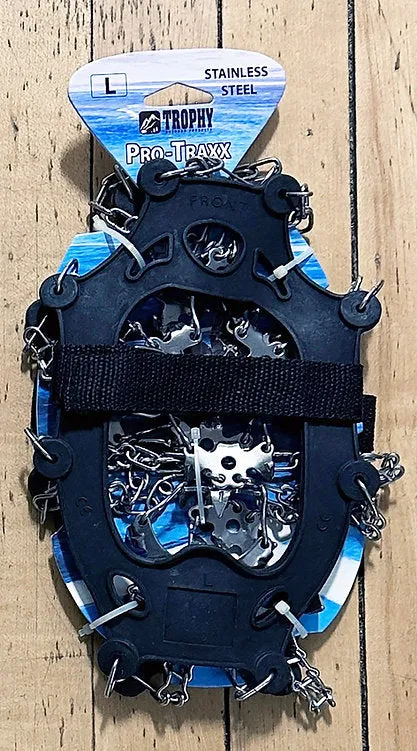 TROPHY ANGLER PRO-TRAXX Stainless Steel Ice Crampon CLEATS