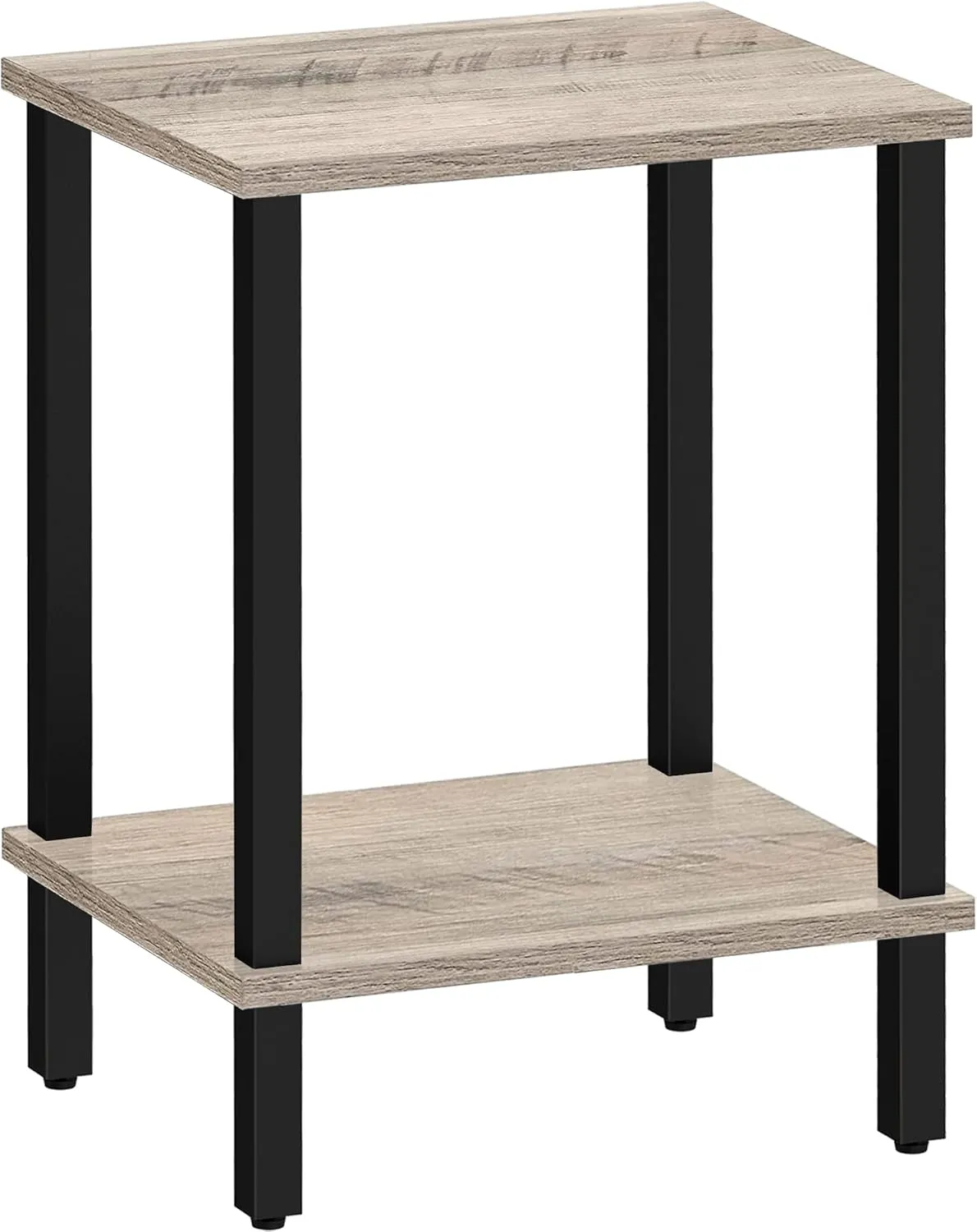 TUTOTAK End Table, Side Table, Nightstand, 2-Tier Storage Shelf, Sofa Side Table for Small Space, Living Room, Bed Room TB01BG034