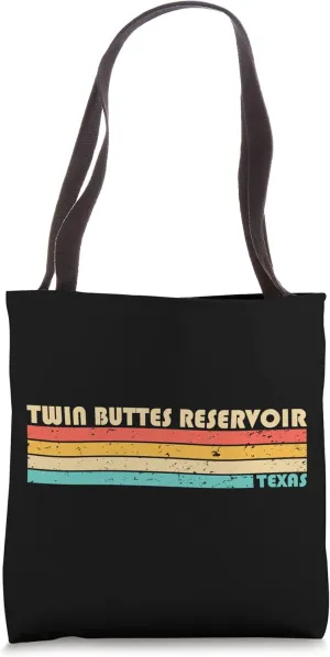 TWIN BUTTES RESERVOIR TEXAS Funny Fishing Camping Summer Tote Bag