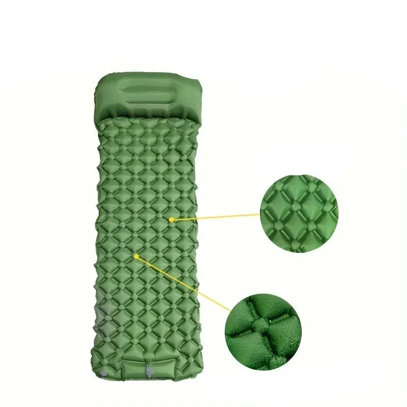 Ultralight Inflatable Camping Mattress with Pillow