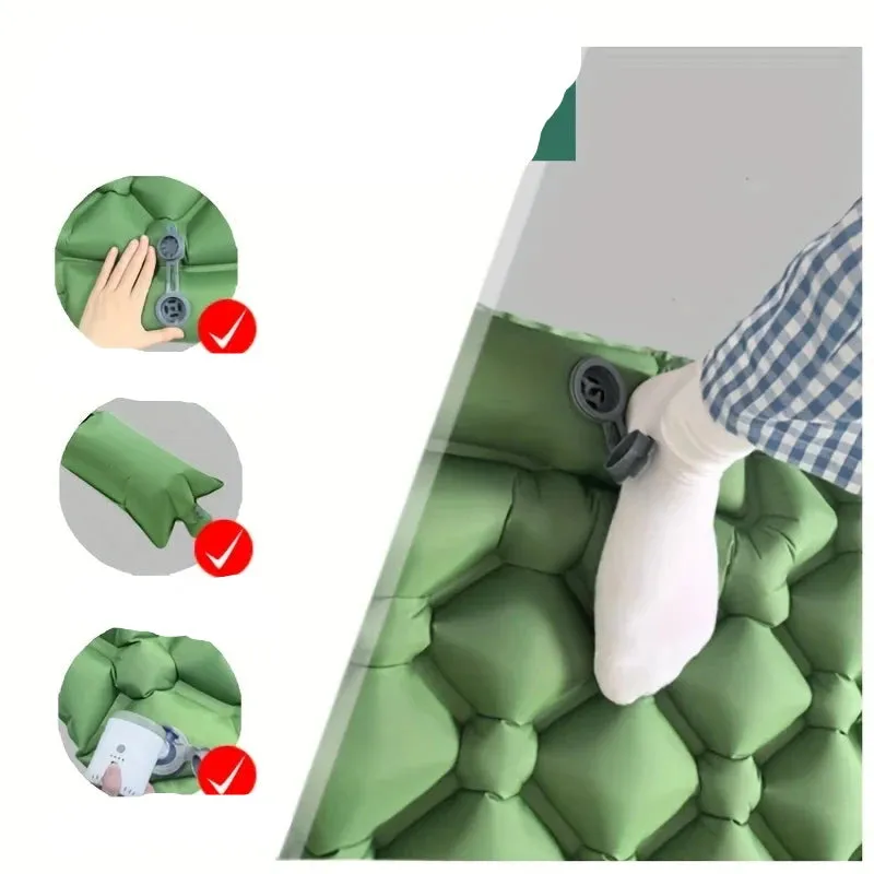 Ultralight Inflatable Camping Mattress with Pillow