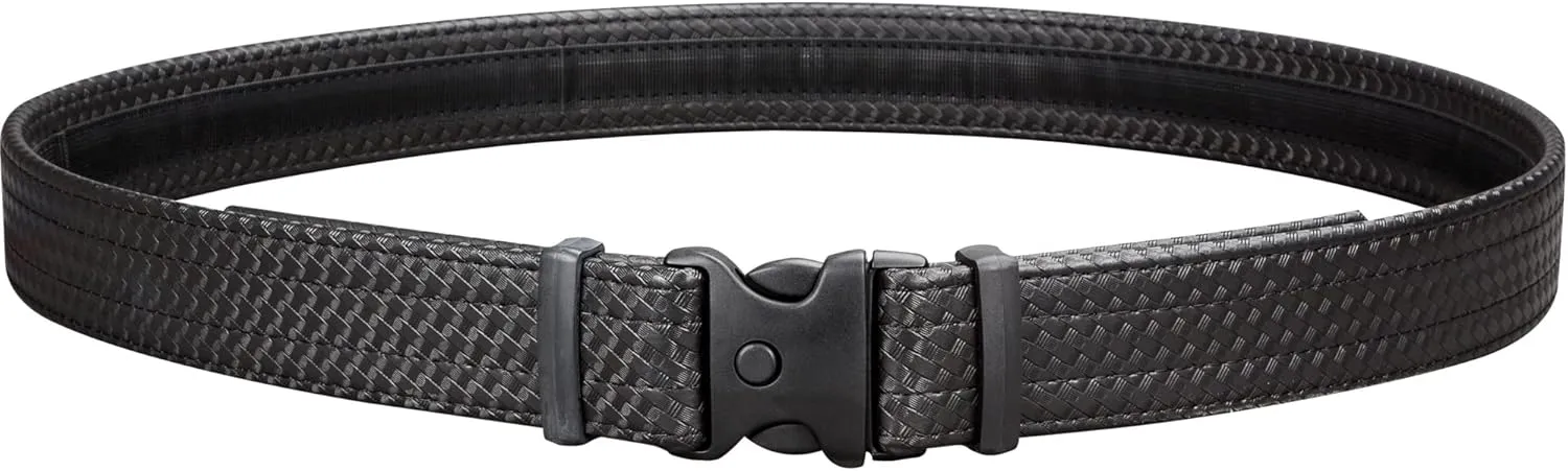 Uncle Mike's Law Enforcement Mirage Basketweave Ultra Duty Belt with Hook and Loop Lining