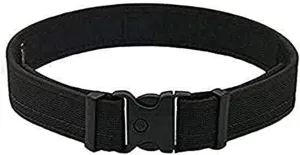 Uncle Mike's Mirage Plain Ultra Duty Belt with Hook and Loop Lining (Large, Black)