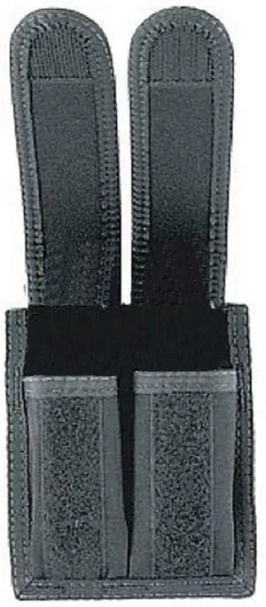 Uncle Mike's Universal Double Mag Case Universal Pistol Mag Case Kodra Black Double Hook & Loop, Card 88291