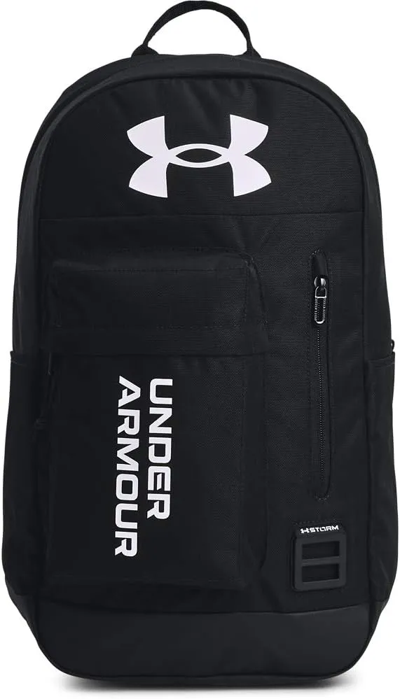 Under Armour Halftime Backpack, Black (001)/White, One Size Fits All
