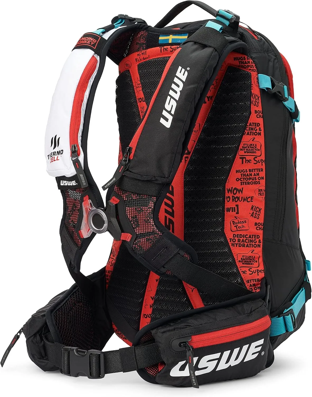 USWE Pow, Ski and Snowboard Backpack with Back Protector, for Men and Women.