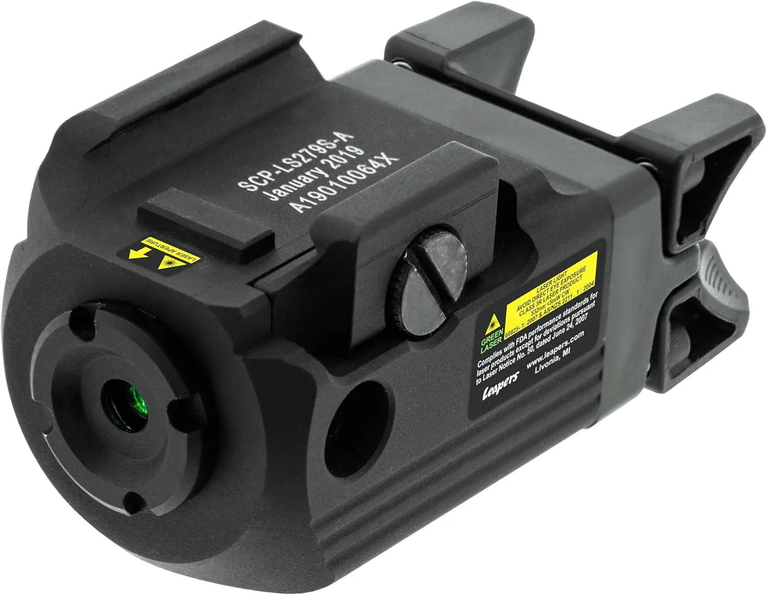 UTG Compact Pistol Laser, Green, Ambidextrous