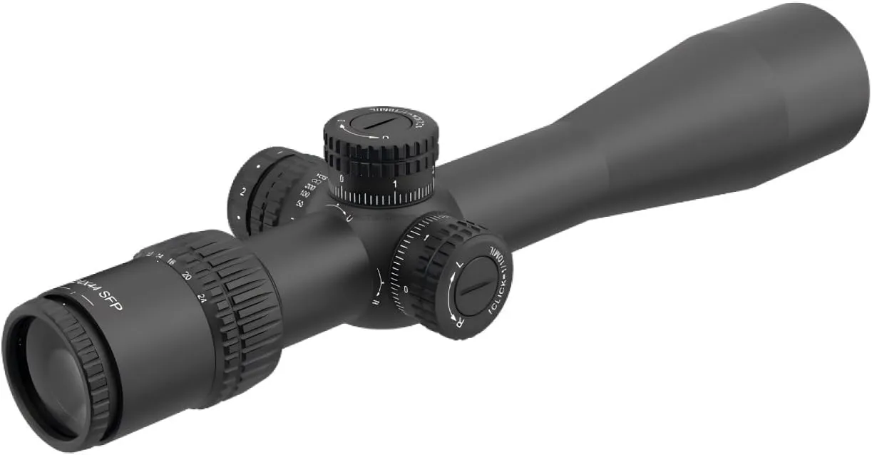 Vector Optics Veyron 6-24x44IR SFP Compact Riflescope Ultra-Short, 1/10MIL Adjustments, Turret Lock System, Fully Multi-Coated, Illumination, Center Dot Etched Glass Reticle