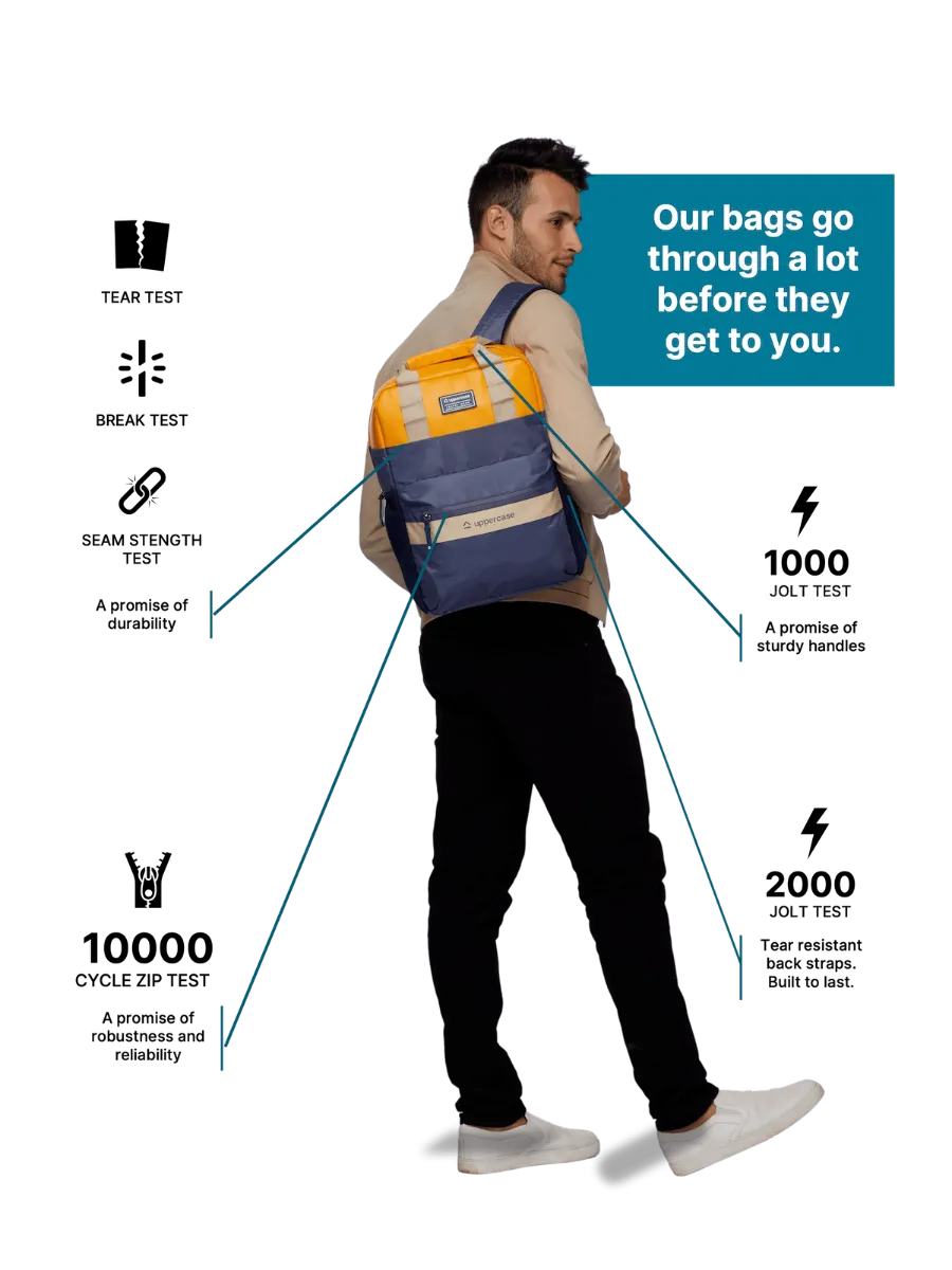Vegan Blue Backpack