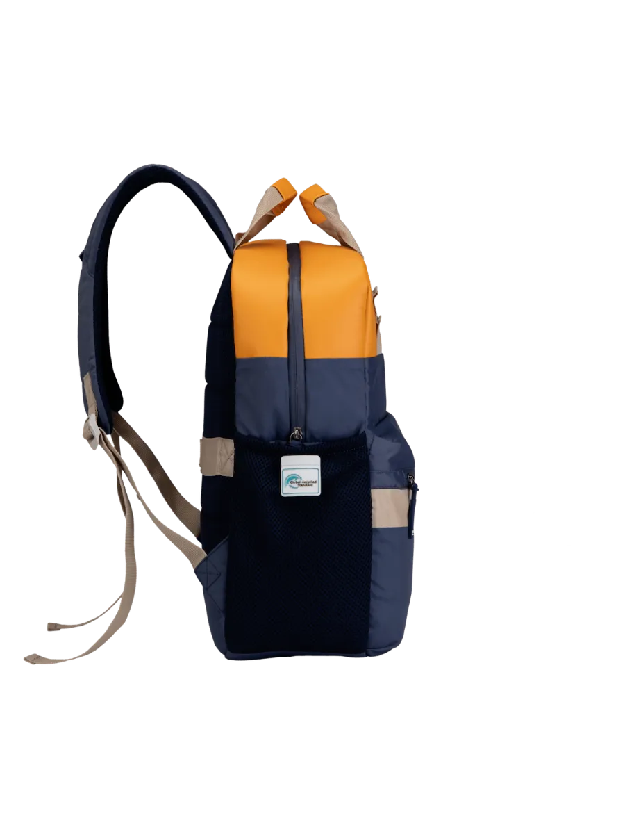 Vegan Blue Backpack