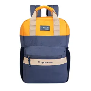 Vegan Leather Laptop Backpack 7A Blue