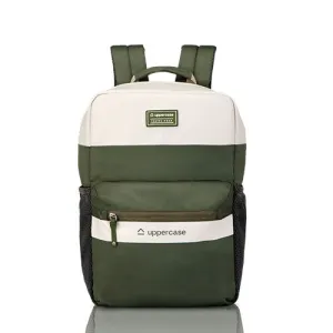 Vegan Leather Laptop Backpack 7A Green