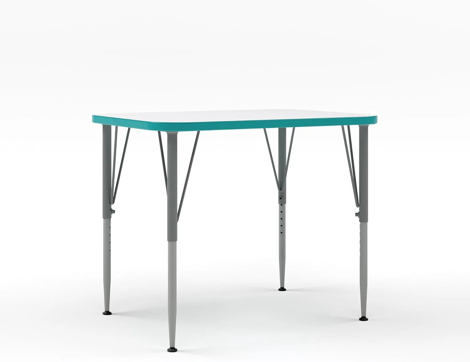 Versa Desk Adjustable Height Kids Table, Large Rectangular Child Desk for School Classroom, Tall Size (Maple, 21-30" H)