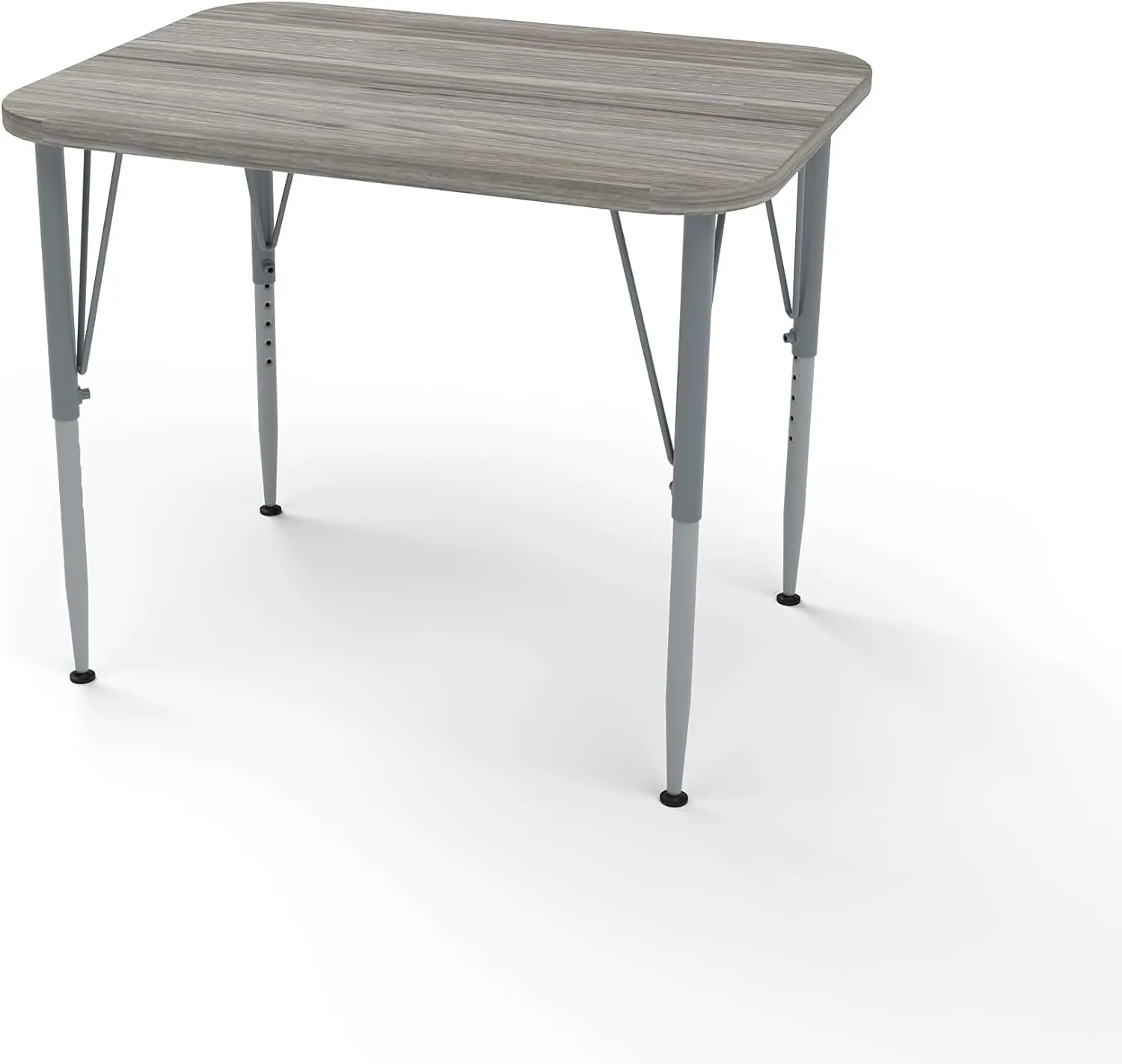 Versa Desk Adjustable Height Kids Table, Large Rectangular Child Desk for School Classroom, Tall Size (Shadow Elm Gray, 21-30" H)