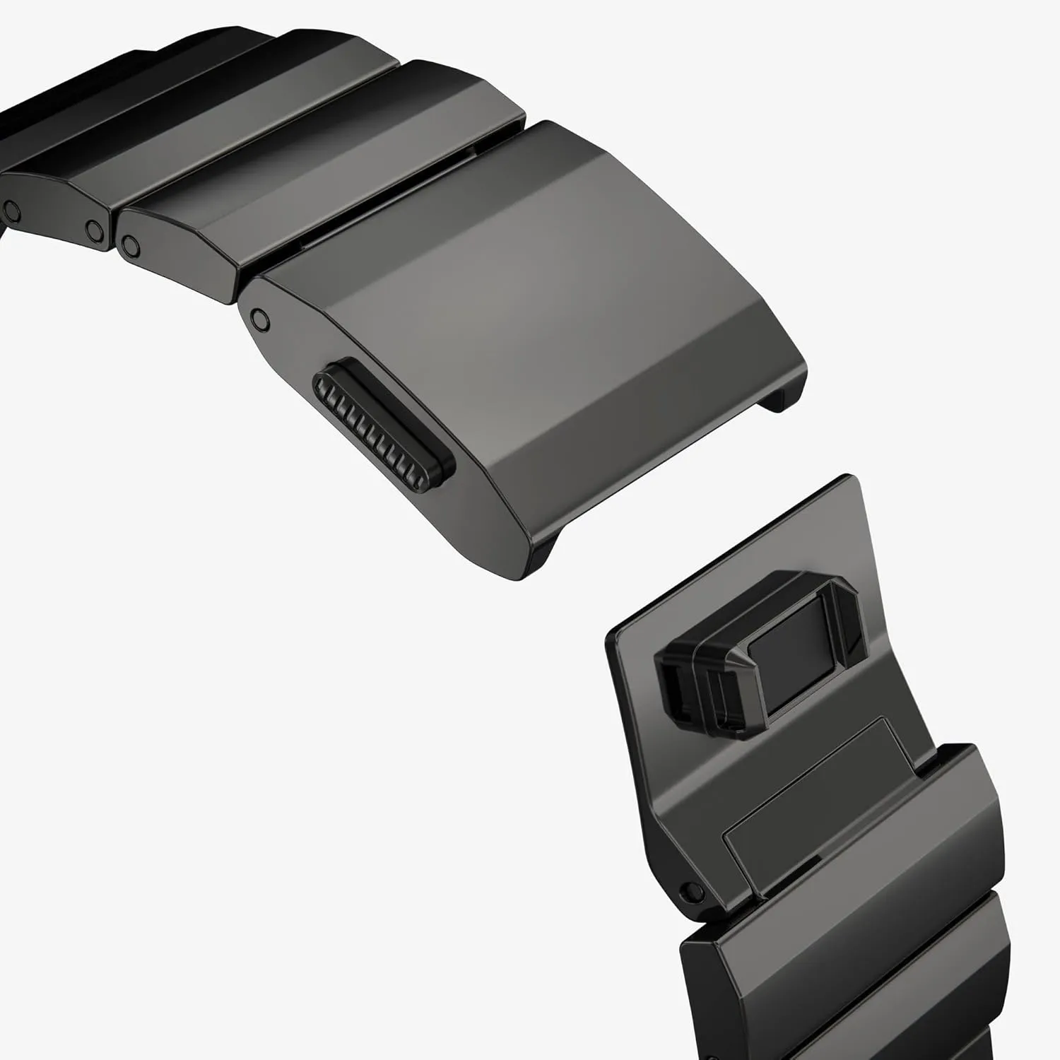 VeveXiao Titanium Band Compatible With Apple Watch Ultra/Ultra 2 49mm 45mm 44mm 42mm, Titanium Link Bracelet Magnetic Clasp Replacement Bands for iWatch Series 9 8 7 6 5 4 SE 3 2 1 Strap