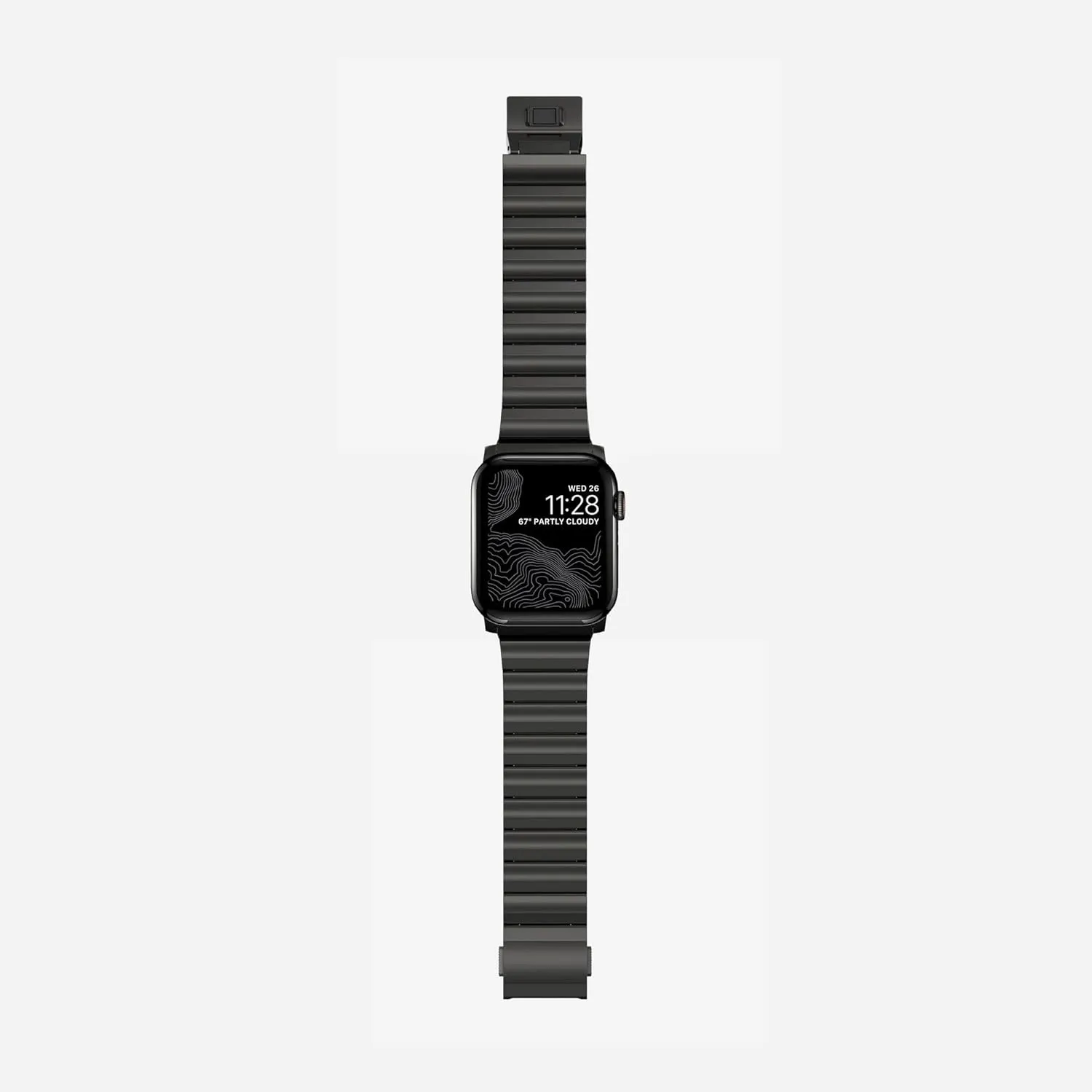 VeveXiao Titanium Band Compatible With Apple Watch Ultra/Ultra 2 49mm 45mm 44mm 42mm, Titanium Link Bracelet Magnetic Clasp Replacement Bands for iWatch Series 9 8 7 6 5 4 SE 3 2 1 Strap