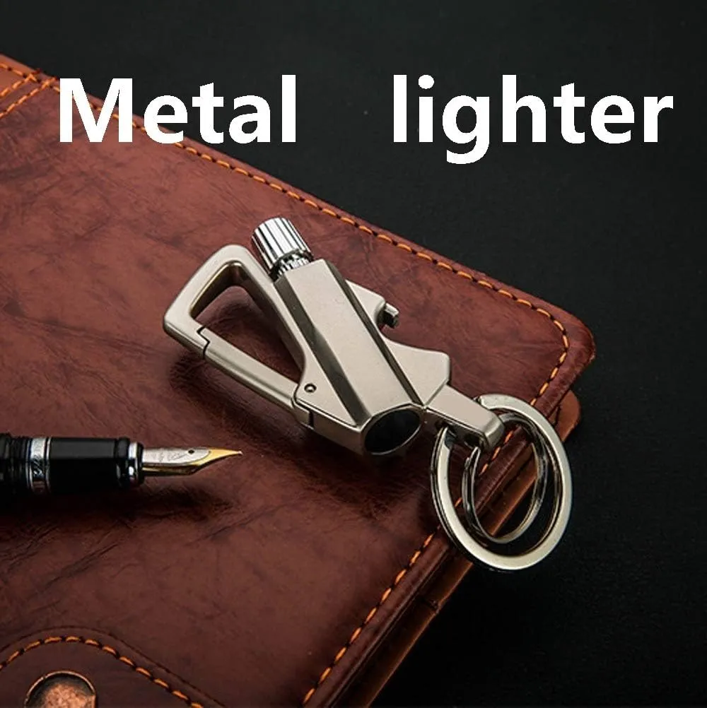 Vintage Trench Lighter, Reusable Forever Matches, Embossed Waterproof Lighter, for Men (Silver)(Silver*b)