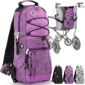 Vive Oxygen Tank Holder Bag - Portable Cylinder Backpack for Wheelchair & Walker - Adjustable Tank Carrying Accessories Bag for Shoulder, Rollator Walker, Scooter, Travel - Fits A, B, C, M2, ML6, M7