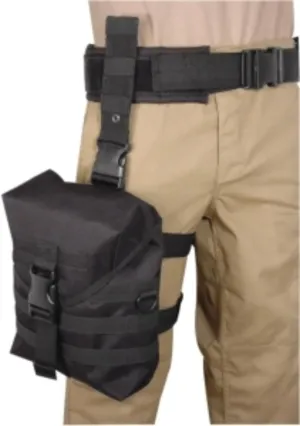 VooDoo Tactical 15-8179001000 Drop Leg Gas Mask Hip Platform, Black