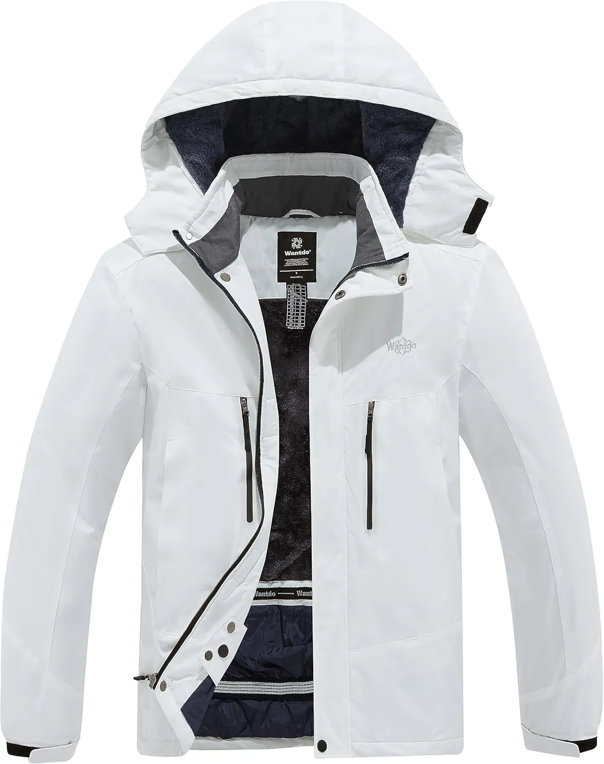 wantdo Men's Mountain Skiing Jacket Snowboarding Jackets Waterproof Winter Snow Coat Windproof Raincoat
