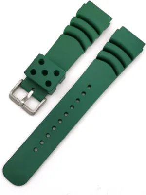 Watch Band Watch Strap Silicone Waterproof Wristband Diving Watch Band 18mm 20mm 22mm Watch Accessories for Men Sports Watch Straps
