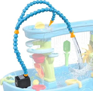 Water Table Pump, Water Pump for Water Table, Adjustable Double Universal Joint Pipe Water Table Water Pump Water Table Accessories for Outdoor Summer Water Table Attactments
