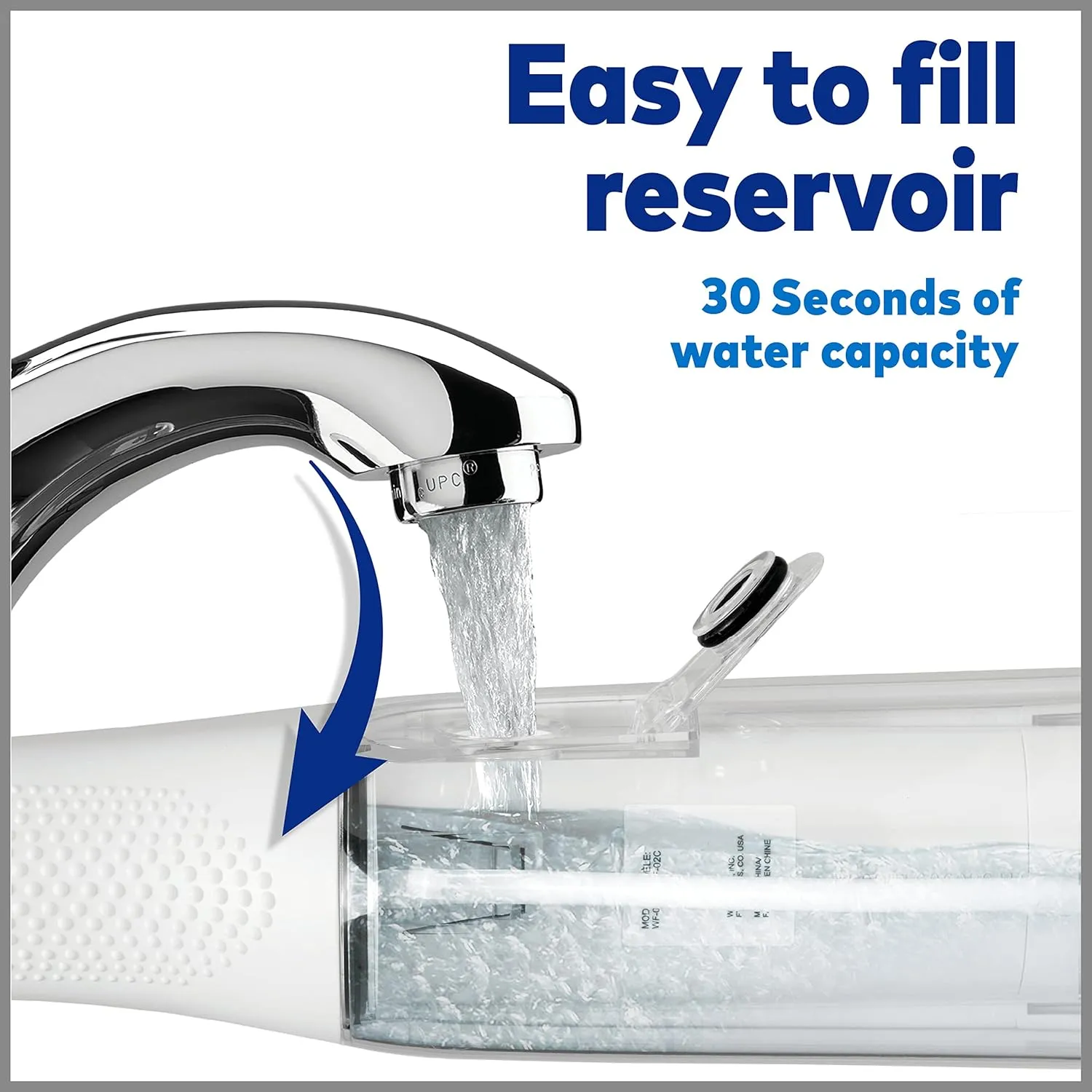 Waterpik Cordless Express Water Flosser, Battery Operated & Portable for Travel & Home, ADA Accepted, Waterproof for Shower Use, White WF-02, Packaging May Vary