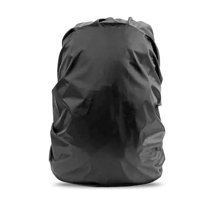 Waterproof 35L Backpack Dust Cover with adjustable, Rainproof for travel (Black)