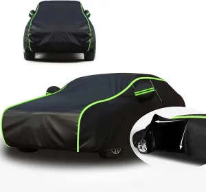 Waterproof Car Cover Compatible with VW Polo Playa 1996-2006, Rainproof and Sunproof, Windproof and Snowproof, All-Weather Protection (Color : A, Size : Without Cotton)