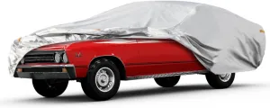 Waterproof Car Cover for Chevrolet Chevy Chevelle 1964-1967, 5 Layers Compatible with Chevrolet Chevelle All Weather, Snowproof Windproof Rain Ice Sun UV Protection