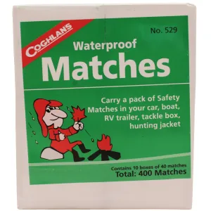 Waterproof Matches, 10 Box Pack
