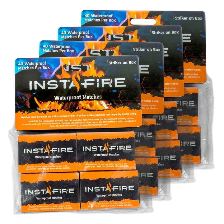 Waterproof Matches (4-Pack) by InstaFire