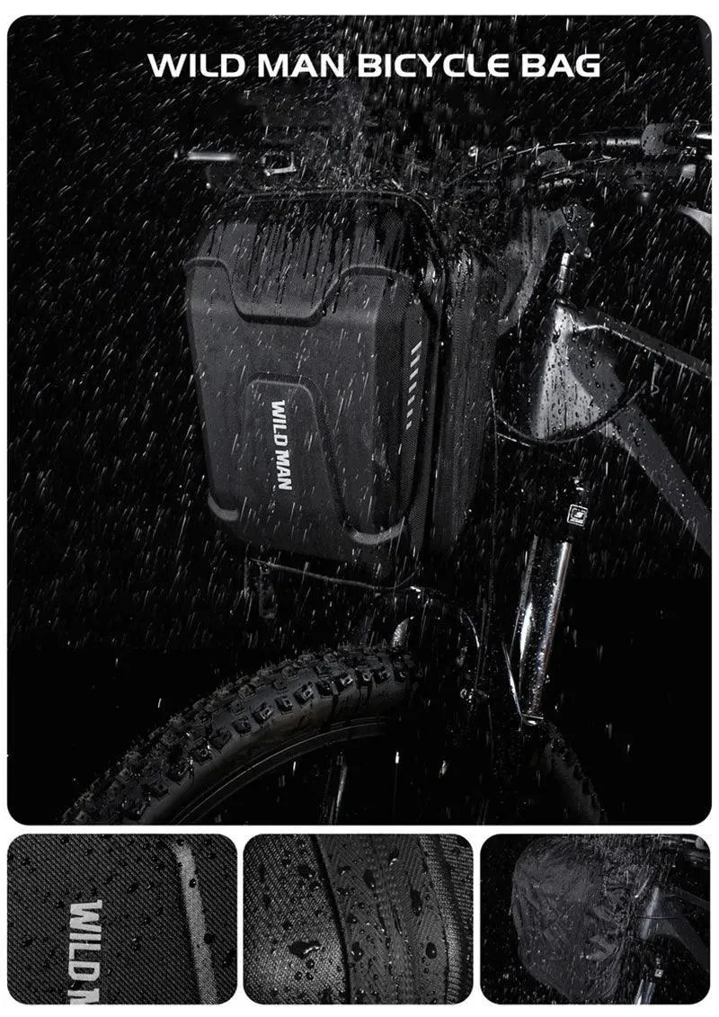 Waterproof Multifunctional Bicycle Handlebar Bag Front Bike Bag EVA Hard Shell Cycling Head Bag Bicycle Assessoires